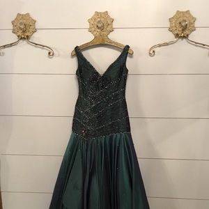 Emerald Green Ballgown